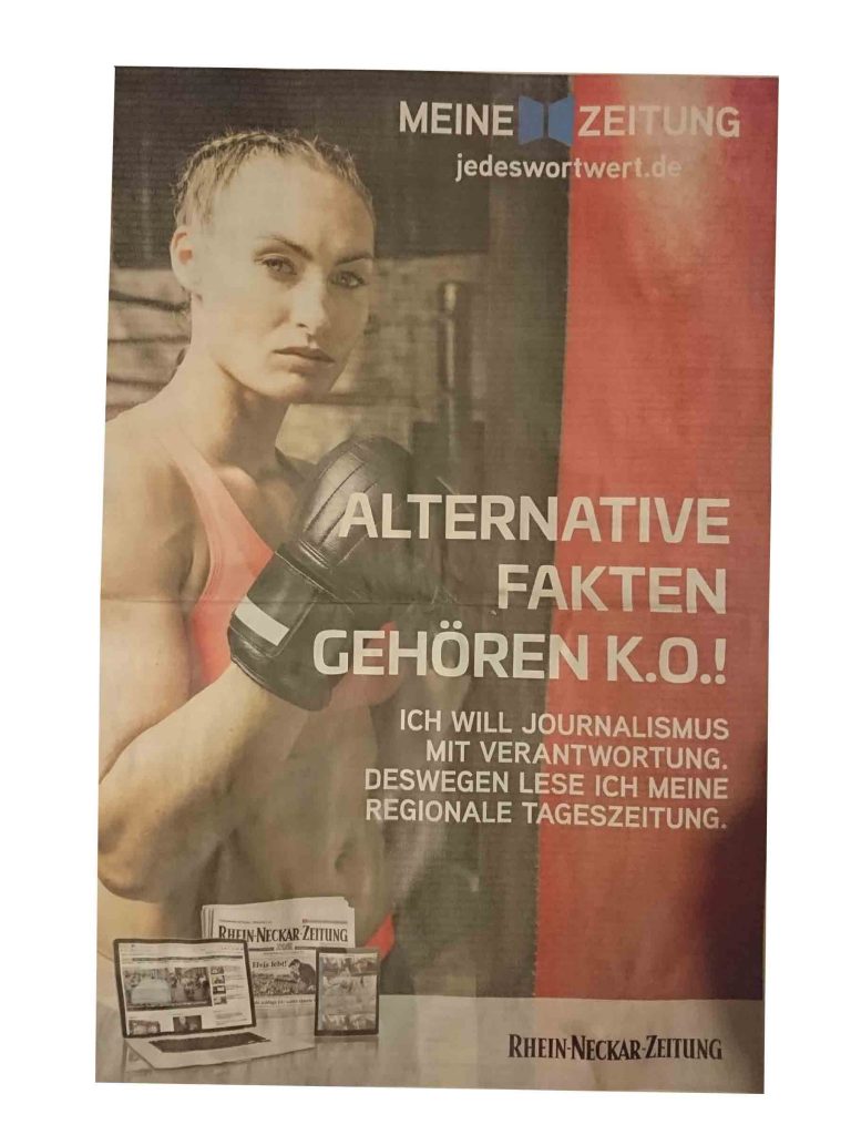 Werbung für Fakten in der RNZ